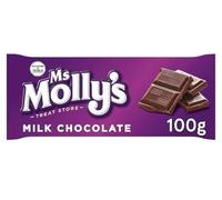 3 x Ms Molly's Milk Chocolate Bar 100G Delicious Tasty And Twisty Treat Gift Hamper For Birthday,Christmas Sold By Kidzbuzz