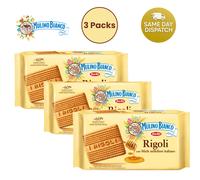 3 x Mulino Bianco Rigoli Sweet & Crunchy Italian Honey Cookies - 400g