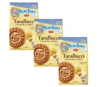 3 x Mulino Bianco Tarallucci Shortbread Biscuits with Eggs Biscotti Cookies 350g