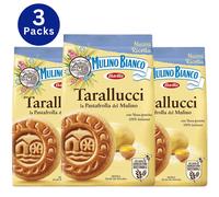 3 x Mulino Bianco Tarallucci Shortbread Biscuits with Eggs Biscotti Cookies 350g