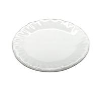 3 x MyTinyWorld 53mm Dolls House Miniature White Ceramic Plate With Fluted Edges