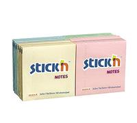 3 x N 21328 76x76mm Pastel Sticky Note - Assorted Colour (Pack of 12)