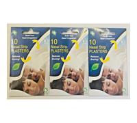3 x Nasal Strip Plasters Pack of 10 A&E - 30 Nasal Strips Months Supply A&E