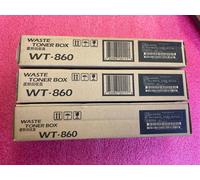 3 x NEW BOXED GENUINE KYOCERA WT-860 WASTE TONER BOX BOTTLE (VAT INCLUDED)