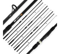 3 x NGT Carp Max 12ft 3pc Carp Rod 2.75lb Test Curve Fishing Tackle Black