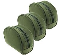 3 x NGT Green Polyester Carp Coarse Padded Green Fishing Tackle Reel Cases Set