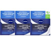 3 x Nivea 24H Moisturising Night Cream with Vitamin E , Pro Vitamin B5 - Vegan
