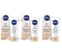 3 X Nivea Daily Essentials Tinted Moisturising Day Cream SPF15 50ml