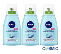 3 X Nivea Extra Gentle Eye Make-Up Remover 125ml Soothes Skin For Sensitive Eyes
