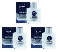 3 X NIVEA Men Protect & Care Replenishing Post Shave Balm 100ml - ALOE VERA
