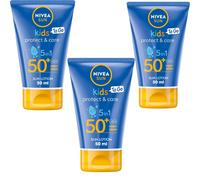 3 x NIVEA Sun Kids Protect & Care To Go SPF 50+ Lotion 50ml