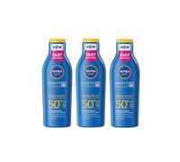 3 x NIVEA SUN Lotion Protect & Moisture SPF50+ Immediate Protection 200ml
