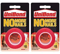 3 X No More Nails Permanent Roll - 19 mm x 1.5 m Mounting Tape