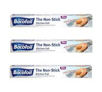 3 x Non Stick Kitchen Foil Rolls 30cm x 20m | 60m Total Aluminium Cooking Foil | Heavy Duty Food Wrapping for Baking, Roasting & Grilling