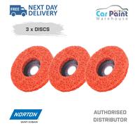 3 x Norton Blaze Rapid Strip Disc 115mm x 22mm Weld Paint Rust Removal 4.5"
