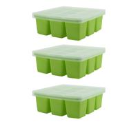 3 X NUK Food Cube Tray with Lid for Freezing Baby Food | 6 Months+ | Dishwasher