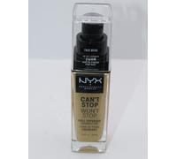 3 X NYX CAN'T STOP WON'T STOP 24HR FULL COVERAGE FOUNDATION 30ML - CHOOSE SHADE