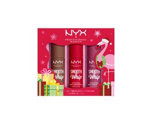 3 x NYX Professional Makeup Smooth Whip Matte Lip Trio - 01