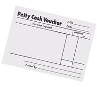 3 x Office Petty Cash Pad 160 Pages 88x138mm [Pack 5]