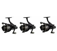 3 X Okuma Carbonite 55XP BF FreeSpin Carp Reels + Line & Spare Spools RRP £105
