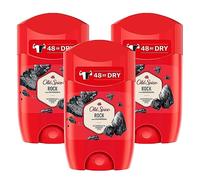 3 x Old Spice Rock Antiperspirant Deodorant Stick 50 ml Each Reduces Sweat