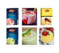 (3 x One of Each Pack ) Shan Vanilla, Banana, Strawberry Custard powder