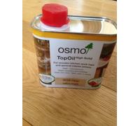 3 X Osmo Top Oil 3028 Clear Satin-Matt 0.5Ltr For Wooden Kitchen Work tops