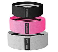 3 x Pack Resistance Bands, Non-Slip Exercise Loop Bands Hips and Glutes 3 Resistance Levels for Butt, Legs and Whole Body Work Out,Fitness Bands for Pilates, Yoga and Body Building (Pink, S x 1 Pc)
