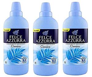 3 x Paglieri Felce Azzurra Fabric Softener Concentrate Scented Classico 600 ml