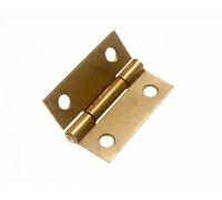 3 x Pairs of Butt Hinges EB Brass Plated Steel 38MM 1 1/2 INCH