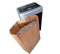 3 x PAPER BAGS for SHREDDED PAPER - 25 Litre with SELF SEAL strip to collect CONFIDENTIAL Paper Waste. STRONG, SECURE and Practical - for use with your shredding machine.