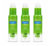 3 x Pasante Tingling Mint Flavoured Lube 75 ml Water Based Long Expiry Discreet