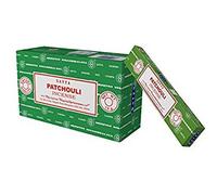 3 X Patchouli Satya Nag Champa Incense Sticks Packs 15g with Souvenir Badge by Sterling Effectz