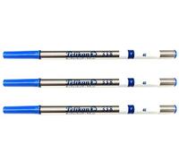 3 X Pelikan Rollerball Refill 338 Fine Blue