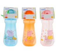 3 x Peppa Non Spill Toddler Drinking Sipper Bottle Non Toxic 100% BPA Free Kids Sippy Cup Plastic Cups for Boys and Girls 340 ML (3 Pack)