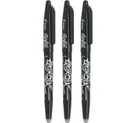 3 x Pilot FriXion Roller Ball Erasable Pens 0.7mm Black or Blue BL-FR7