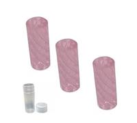 3 x Pink Glass Twisted Glass Filter Tip | 12mm x 30mm | 7 Holes | Easy to Clean Reusbale | Pink Filter Tips | (1 Piece)