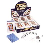 3 X Playing Cards 300-002 Pack of 12 Playing Cards. Display Stand containing 12 Packs of Plastic Coated Security Sealed Playing Cards.