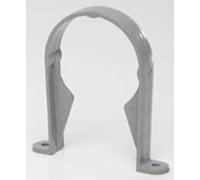 3 x POLYPIPE RR126G Grey Stand Off Pipe Clip (Saddle Bracket) for 68mm Round downpipe