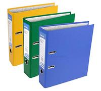3 x Polypropylene Lever Arch Files Large Office Paper Storage Folders