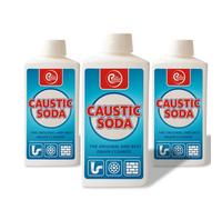 3 x Powerful Drain Cleaner & Unblocker l 3 x 1KG Caustic Soda | Fast-Acting, Heavy-Duty Sink & Drain Cleaner | Pack of 3