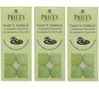 3 X Price's Chef Scented Tealights Candles Pack Of 10