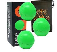 3 x Pro 105g Cascade 8 Panel Thud Juggling Balls & Bag - Set of 3 Juggling Balls (Green)