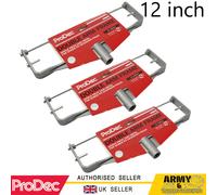 3 x ProDec Cast Metal Double Arm Frame Paint Roller Trade Spec 12" 15" Inch