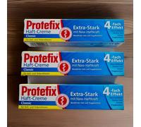 3 x Protefix Denture Adhesive Classic Extra Strong 47g Effective on Wet Dentures