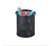 3 x Q Connect Mesh Pen Pot - Black - New + Free 24h Delivery