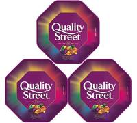 3 x Quality Street Chocolate Tub, 550g - Assorted Toffees, Fudges & Creamy Milk Chocolates, Perfect Sharing Box