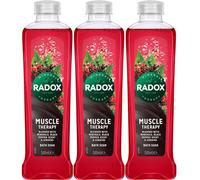 3 x Radox Men Muscle Therapy Bath Soak 500Ml (RED BOTTLE)