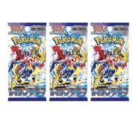 3 x Raging Surf Booster SV3A - 3 Boosters of 5 Cards - Japanese + Heartforcards® Shipping Protection