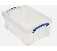 3 x Really Useful Clear 9 litre Plastic Storage Box - New and Fast Free Delivery